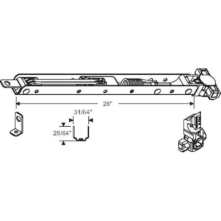 Strybuc 28in Ribbed Channel Balance 64-841-28D-19Q